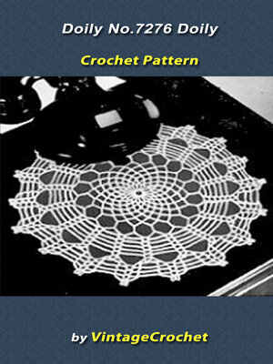 cover image of Doily No.7276 Vintage Crochet Pattern eBook